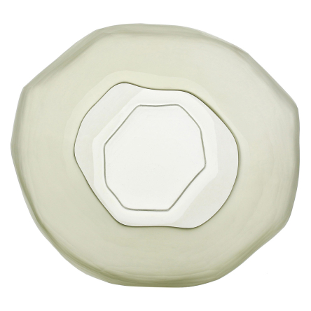 U30367109U00 Ваза Rituali Domestici NEBULA, скляна, зелена, 28,5 х 26,5 х 13 см - 4