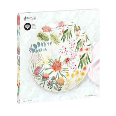 AW0622 Блюдо кругле ROYAL BOTANIC GARDENS NATIVE BLOOMS, порцеляна, діам. 33 см - 4