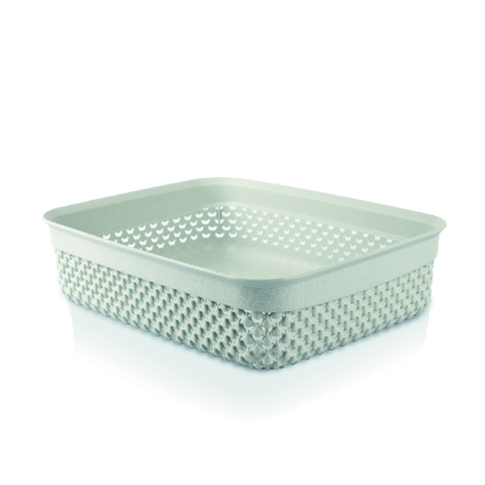 Корзина для хранения UCS DROP DESIGN прямоугольная 2.2л серый металлик (UCS-161002.2) - 1