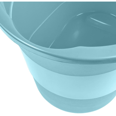 Відро пластикове Keeeper овальне з носиком 13л блакитне (KEE-10787) - 2