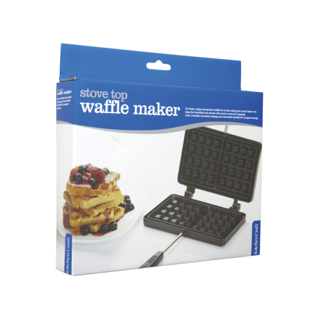 Вафельниця з антипригарним покриттям Kitchen Craft, 22 х 13 см - 2