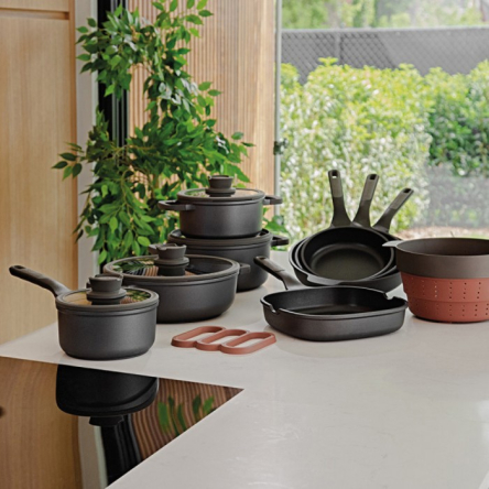 Сковорода-вок з антипригарним покриттям BergHOFF LEO STONE+ діаметр 30см, 5л (3950597) - 2