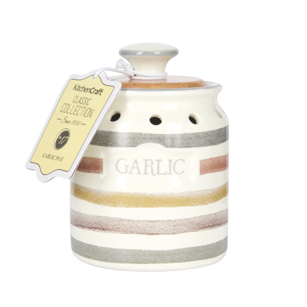 Банка для чеснока Kitchen Craft CLASSIC COLLECTION, керамика, 1050 мл, 8 х 8 х 14 см - 4 Банка для чеснока Kitchen Craft CLASSIC COLLECTION, керамика, 1050 мл, 8 х 8 х 14 см - 4