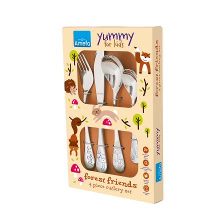 Набір столових приборів Amefa FOREST FRIENDS, 4 пр. - 4