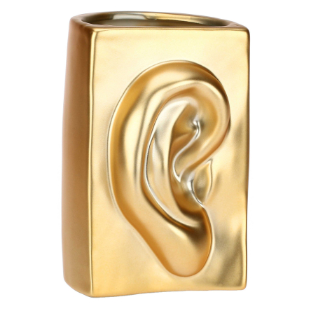 Ваза Rituali Domestici AUGUSTO EAR GOLD, керамика, 9 х 9 х 14 см - 6 Ваза Rituali Domestici AUGUSTO EAR GOLD, керамика, 9 х 9 х 14 см - 6