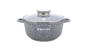 Каструля з арома-кришкою BRAVIRA CraftStone 2.3л, розмір - 20х8.5см з литого алюмінію з 3-шаровим мармуровим покриттям (BR8005-20) - 1